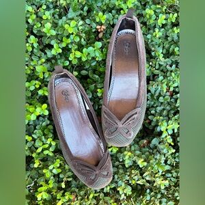 GAP Brown polka dot butterfly flats